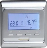 Терморегулятор RTC Е91.716 серебро для теплого пола